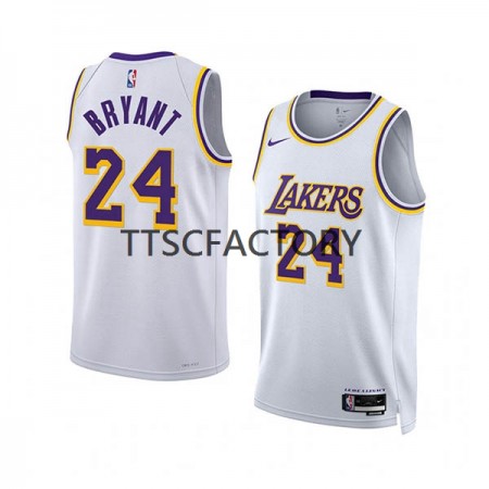 Herren NBA Los Angeles Lakers Trikot Kobe Bryant 24 Nike 2022-23 Association Edition Weiß Swingman